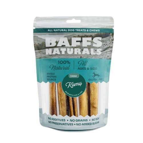 Baffs Naturals Kurutulmuş Dana Kamış Köpek Ödülü 100 gr - 1