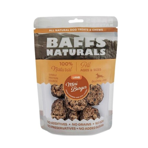 Baffs Naturals Kurutulmuş Kuzu Etli Mini Burger Köpek Ödülü 100 gr - 1