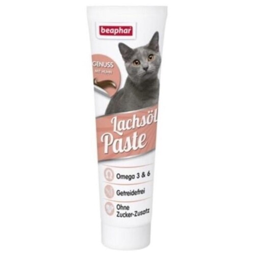 Beaphar Somonlu ve Omega 3 Destekli Kedi Vitamin Macunu 100 gr - 1