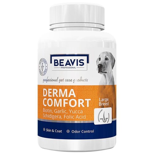 Beavis Derma Comfort Biotin İçerikli Büyük Irk Köpekler İçin Deri Bakım Tableti 50 Adet - 1
