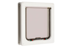 Beeztees CatMate Kedi Kapısı, Büyük, Çift Yönlü, 4 fonksiyonlu, Beyaz, 23,5x25,2cm - 2