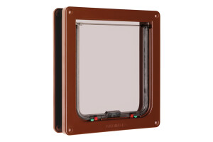 Beeztees CatMate Kedi Kapısı, Büyük, Çift Yönlü, 4 fonksiyonlu, Kahverengi, 23,5x25,2cm - 2