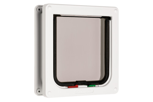 Beeztees CatMate Kedi Kapısı, Çift Yönlü, 4 fonksiyonlu, Beyaz, 19x20cm - 2