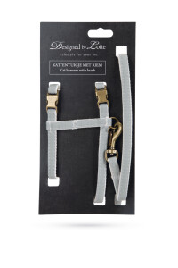 Beeztees DBL Kedi Göğüs Tasması ve Gezdirme Kayışı, 130cm, Mint, 27-45cm - 2