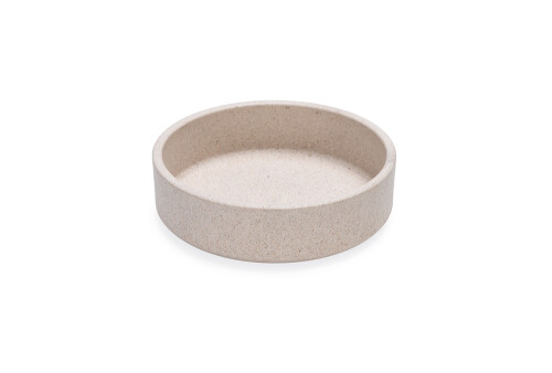 Beeztees DBL Kedi Mama Su Kabı, Bambu, Bej 12cm, 250ml - 1