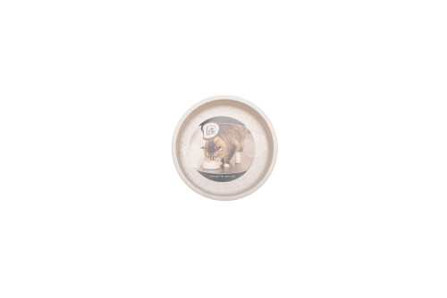 Beeztees DBL Kedi Mama Su Kabı, Bambu, Bej 12cm, 250ml - 8