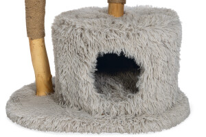 Beeztees DBL Kedi Tırmalama ve Oyun Evi, Doğal, 60x45x100cm - 15
