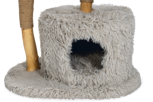 Beeztees DBL Kedi Tırmalama ve Oyun Evi, Doğal, 60x45x100cm - 15