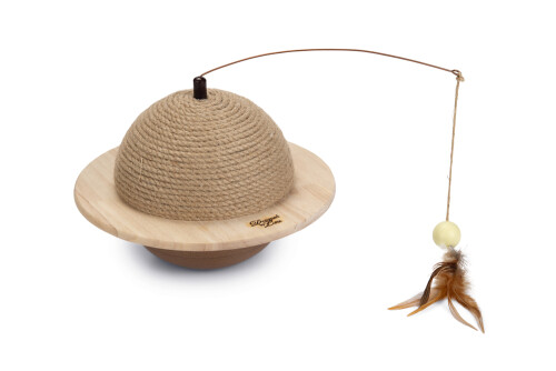 Beeztees DBL Kedi Tırmalama ve Oyuncağı, 29,5x29,5x20cm - 1