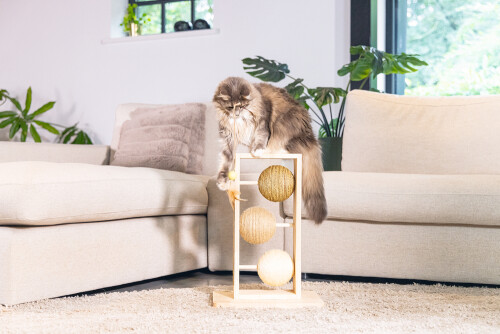 Beeztees DBL Kedi Tırmalama ve Oyuncağı, 34,5x29,5x50cm - 9