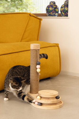 Beeztees DBL Kedi Tırmalama ve Oyuncağı, 38x24,5x47,5cm - 6