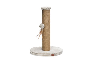 Beeztees DBL Kedi Tırmalama ve Oyuncağı, Açık Gri, 35x35x50cm - 1