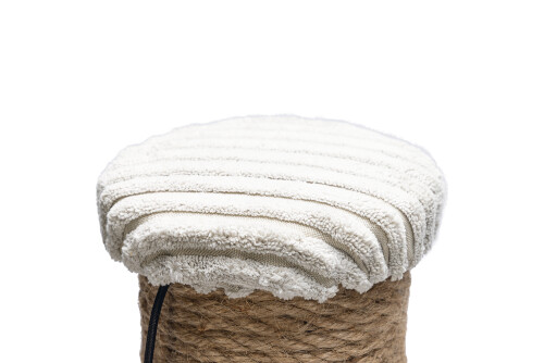 Beeztees DBL Kedi Tırmalama ve Oyuncağı, Açık Gri, 35x35x50cm - 7