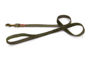 Beeztees DBL Köpek Gezdirme Kayışı, Velura, Yeşil, 120cm, 20mm - Beeztees