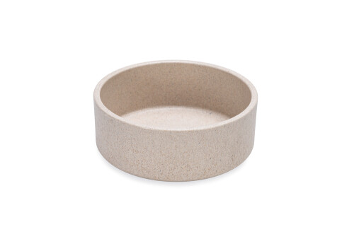 Beeztees DBL Köpek Mama Su Kabı, Bambu, Bej, 12cm, 300ml - 1