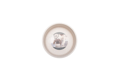 Beeztees DBL Köpek Mama Su Kabı, Bambu, Bej, 14cm, 410ml - 4