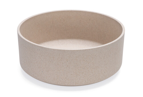 Beeztees DBL Köpek Mama Su Kabı, Bambu, Bej, 21cm, 1430ml - 1