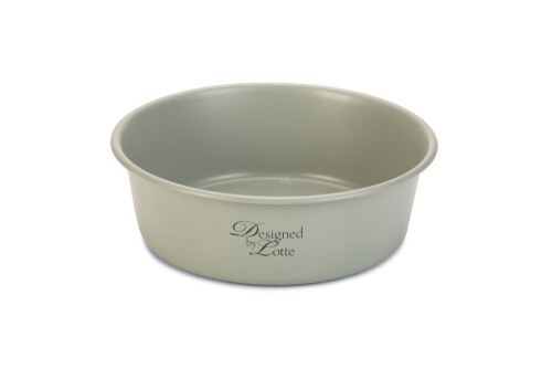 Beeztees DBL Köpek Mama Su Kabı, Mat Gri Paslanmaz Çelik, 20cm, 1,9L - 1