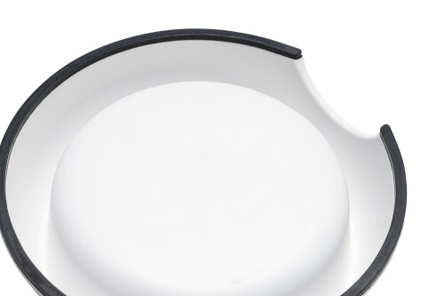 Beeztees DBL Köpek Mama Su Kabı, Mat Paslanmaz Çelik, Beyaz Mermer Görünümlü, 17,5cm, 350ml - 6