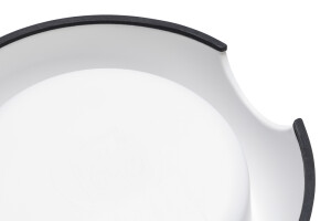 Beeztees DBL Köpek Mama Su Kabı, Mat Paslanmaz Çelik, Beyaz Mermer Görünümlü, 22cm, 700ml - 4