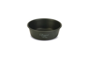 Beeztees DBL Köpek Mama Su Kabı, Mat Siyah Paslanmaz Çelik, 13cm, 470ml - Beeztees