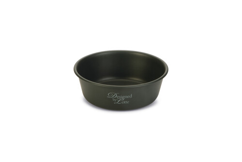 Beeztees DBL Köpek Mama Su Kabı, Mat Siyah Paslanmaz Çelik, 13cm, 470ml - 1