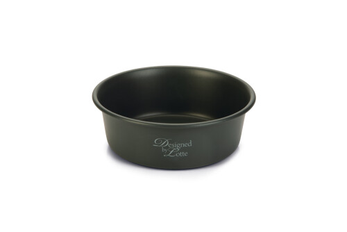 Beeztees DBL Köpek Mama Su Kabı, Mat Siyah Paslanmaz Çelik, 16cm, 940ml - 1