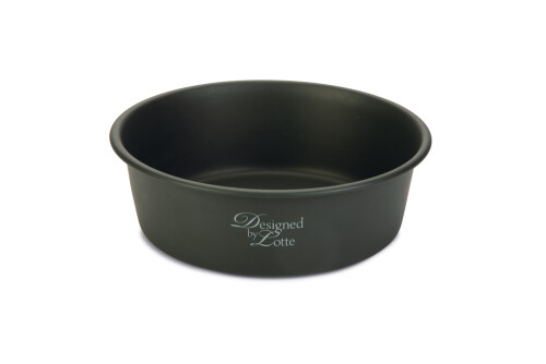 Beeztees DBL Köpek Mama Su Kabı, Mat Siyah Paslanmaz Çelik, 20cm, 1,9L - 1