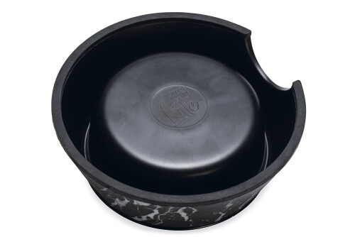 Beeztees DBL Köpek Mama Su Kabı, Mat Siyah Paslanmaz Çelik, Siyah Mermer Görünümlü, 14cm, 160ml - 4