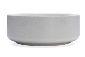 Beeztees DBL Köpek Mama Su Kabı, Seramik, Mat Beyaz, 18cm, 1200ml - 2