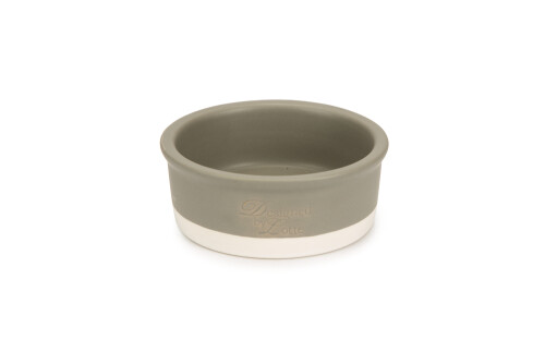 Beeztees DBL Köpek Mama Su Kabı, Seramik, Mat Gri, 13cm, 160ml - 1