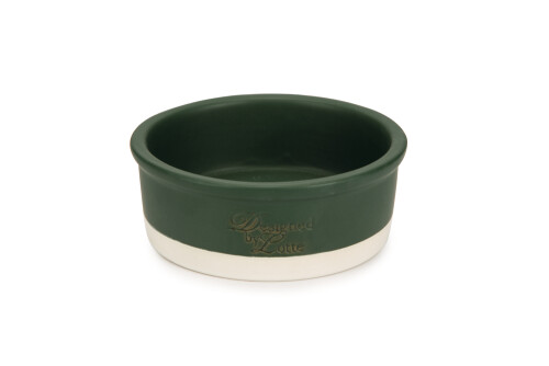 Beeztees DBL Köpek Mama Su Kabı, Seramik, Mat Yeşil, 16cm, 350ml - 1