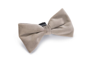 Beeztees DBL Köpek Papyonu, Kadife, Gri, 12cm - 1