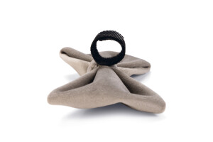 Beeztees DBL Köpek Papyonu, Kadife, Gri, 12cm - 2