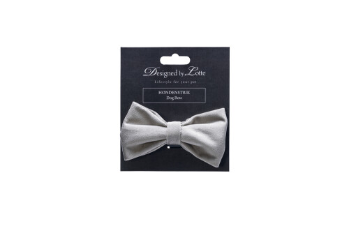 Beeztees DBL Köpek Papyonu, Kadife, Gri, 12cm - 3