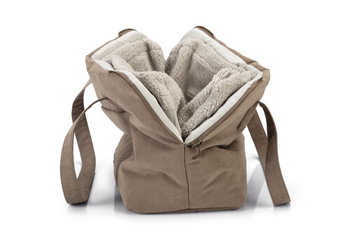 Beeztees DBL Köpek Taşıma Çantası, Yıkanabilir, 6,5Kg'ye kadar, Bej, 40x20x28cm - 8