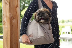 Beeztees DBL Köpek Taşıma Çantası, Yıkanabilir, 6,5Kg'ye kadar, Bej, 40x20x28cm - 2