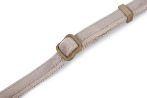 Beeztees DBL Köpek Tasması, Kadife, Gri, 20-30cm, 10mm - 2