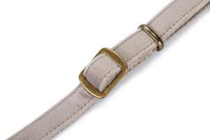 Beeztees DBL Köpek Tasması, Kadife, Gri, 26-40cm, 15mm - 2