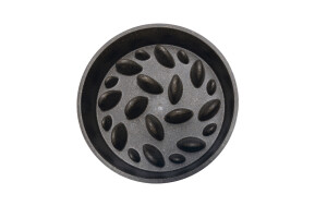 Beeztees DBL Köpek Yavaş Besleme Mama Kabı, Bambu, Antrasit, 21cm, 1430ml - 6