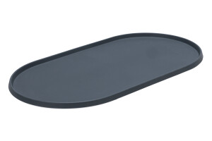 Beeztees DBL Mama Su Kabı Servisi, Silikon, Kaymaz, Antrasit, 55x30x1,7cm - Beeztees