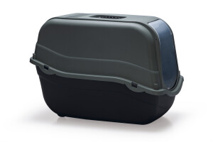 Beeztees Kapalı Kedi Tuvaleti, Antrasit Koyu Mavi, 57x39x41cm - 4