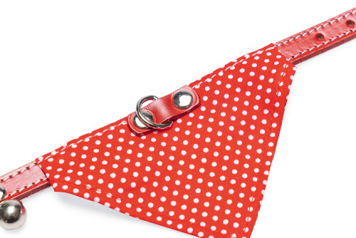 Beeztees Kedi Boyun Tasması, Bandanalı, Zilli, Kırmızı, 24-29cm - 7