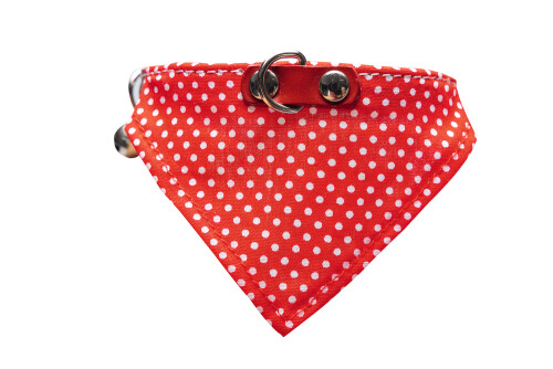 Beeztees Kedi Boyun Tasması, Bandanalı, Zilli, Kırmızı, 24-29cm - 2