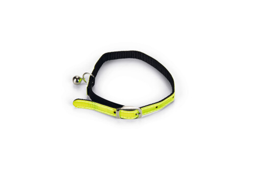 Beeztees Kedi Boyun Tasması, Fosforlu Sarı, 20-29cm - 1