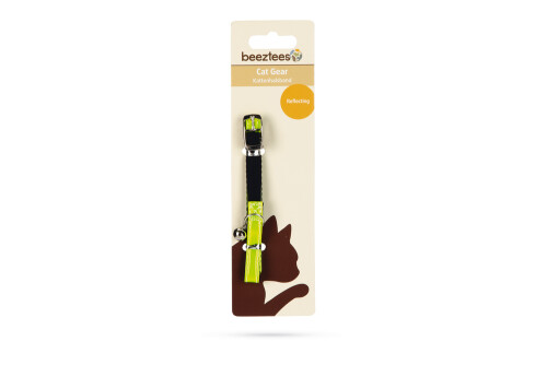 Beeztees Kedi Boyun Tasması, Fosforlu Sarı, 20-29cm - 2