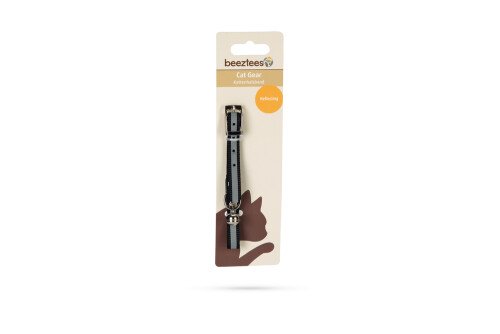 Beeztees Kedi Boyun Tasması, Fosforlu Siyah, 24,5-29,5cm - 2
