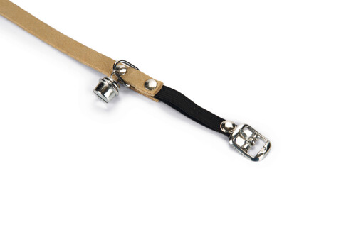 Beeztees Kedi Boyun Tasması, Süet, Bej, 24-29cm - 2