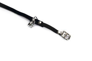 Beeztees Kedi Boyun Tasması, Süet, Siyah, 24-29cm - 2