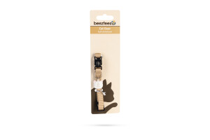 Beeztees Kedi Boyun Tasması, Zilli, Bej, 20-30cm - 2